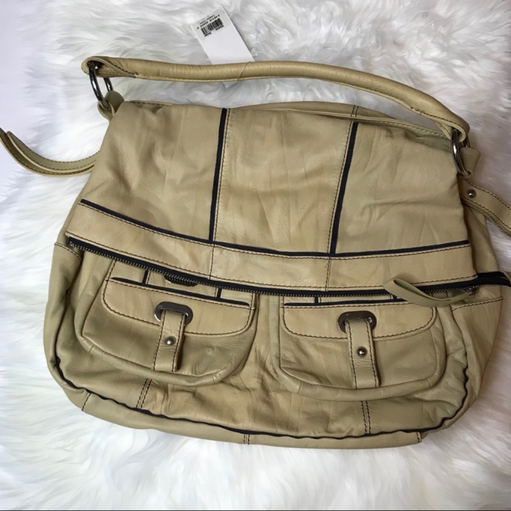 - - NWT 💯 LEATHER ORYANY PURSE WITH TURQUOIS…